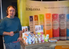 Jean-Pierre de Wild van JM Nature, zij produceren Ben & Anna soda deodorant in verschillende geurtjes.